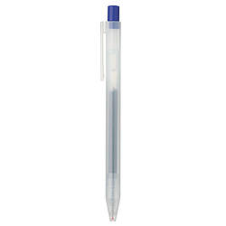 Ручка MUJI гелева з кнопкою синя 0,5 мм GEL-Ink (4550002794132)
