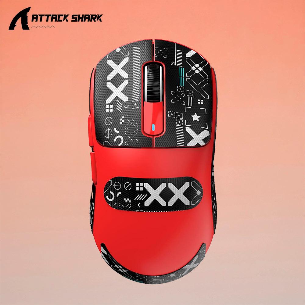 Бездротова мишка ATTACK SHARK X3 Red | Сенсор PAW3395 | 65 годин акум, фото 1