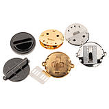 Замок для сумки ZM312-3 (46*38 мм), колір золото, фото 4