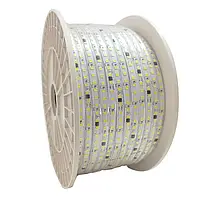 Світлодіодна LED стрічка AC220V; Тепло-Білий (2800-3200K); IP68; 8 ММ; PROLUM Series "S", 2835\120