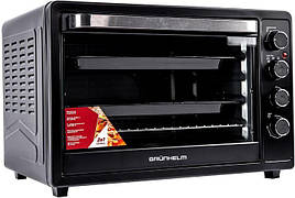 Електрична духовка Grunhelm GN63СВ духова шафа електропіч конвекція 63 л Чорний 2200 Вт