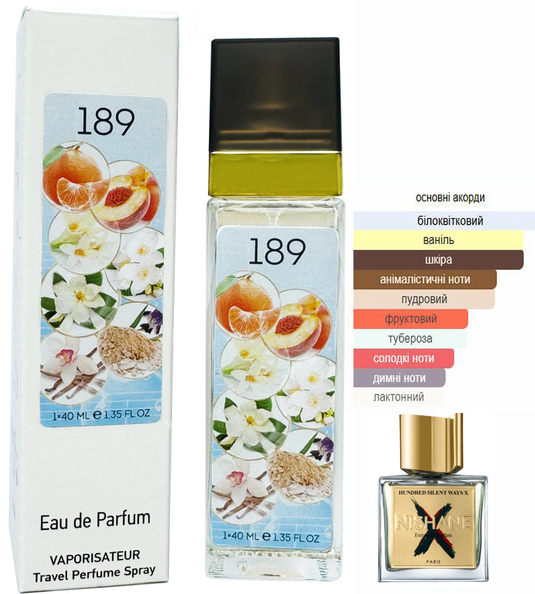 Парфум унісекс №189 за мотивами Nishane Hundred Silent Ways (Нішан Хандрід Сайлент Вейз) 40 мл, фото 1