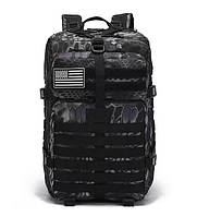 Тактичний водонепроникний камуфляж чорного кольору, рюкзак камуфляжний