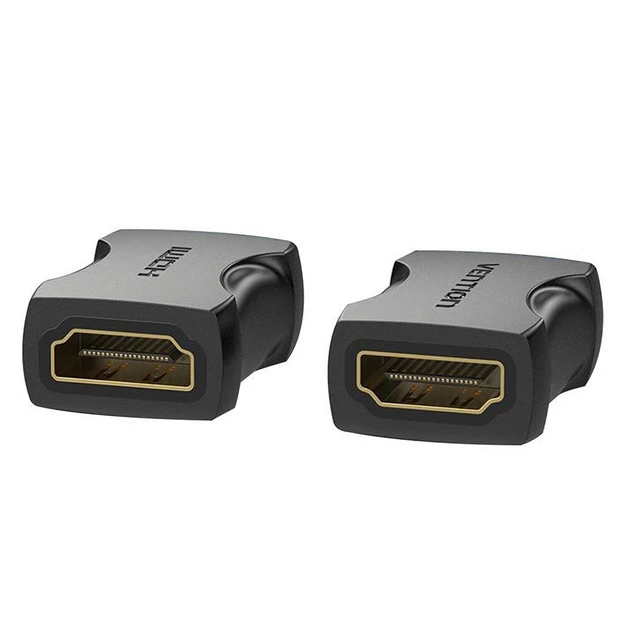 З'єднувач Vention HDMI — HDMI 4K@60Гц 1080P@120Гц HDMI 2.0 чорний 2 шт (AIRB0-2), фото 1