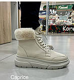 Caprice черевики зимові з натуральної шкіри світлі 41р., фото 3