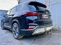 Фаркоп Hyundai Santa Fe 3 TM 2018-2020 (Хендай Санта Фе 3) Американська вставка під квадрат