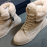 Caprice черевики зимові з натуральної шкіри світлі 41р., фото 5