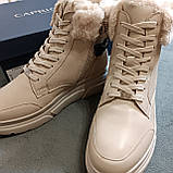 Caprice черевики зимові з натуральної шкіри світлі 41р., фото 8