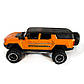 Машинка металева HUMMER EV Special Edition Alloy Хамер оранджева Автопром 1:24 світло звук відкр двері баг капот 24*10*11см, фото 4