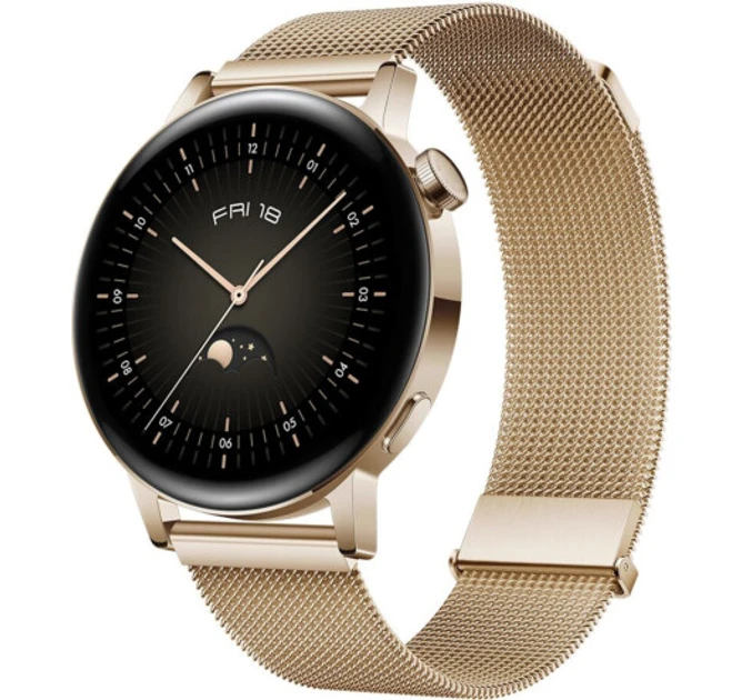 Huawei Watch GT 3 42mm Elegant Gold Milanese EU Розумний годинник, фото 1