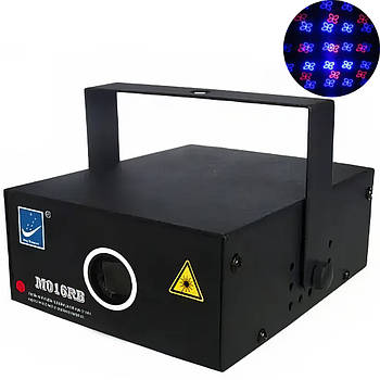 Лазерний проектор з червоно-синім світінням Seven Stars M016RB Лазерна установка для вечірок та свят