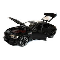 Машинка металева Mercedes-Benz BRABUS ROCKET 900 Мерседес Брабус чорна 1:24 світло звук відкр двері баг капот 20*9*7см (AP-2099), фото 5