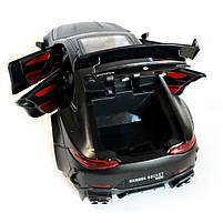 Машинка металева Mercedes-Benz BRABUS ROCKET 900 Мерседес Брабус чорна 1:24 світло звук відкр двері баг капот 20*9*7см (AP-2099), фото 8