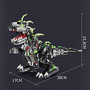 Інтерактивний конструктор-трансформер 2 в 1: робот і динозавр на дистанційному управлінні з LED підсвічуванням, фото 3