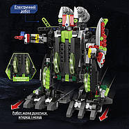 Інтерактивний конструктор-трансформер 2 в 1: робот і динозавр на дистанційному управлінні з LED підсвічуванням, фото 4