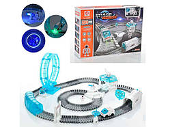 Трек машинка 9см, фігурка 2шт, 204 дит, 7505 ТМ METR