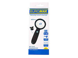 Лупа, пластик, з підсвіткою BM.4309 ТМ BUROMAX