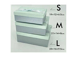 Коробка подарункова 23*16*10/21*14*8/19*12*7см Minimalism 3шт/наб R33294LG ТМ STENSON