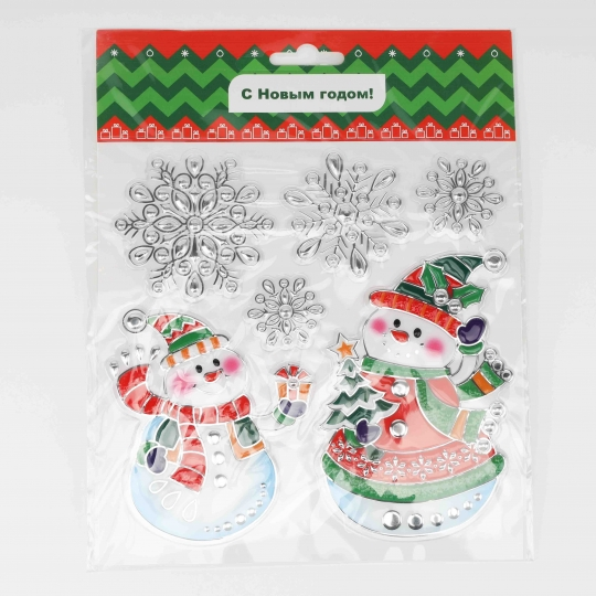 Наклейка новорічна 18х23 см 8816-015