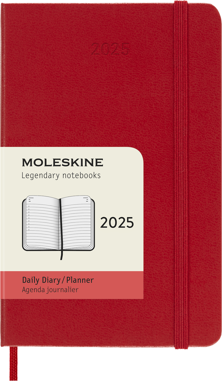 Щоденник Moleskine 2025 кишеньковий 9х14 см червоний (8056999270209)