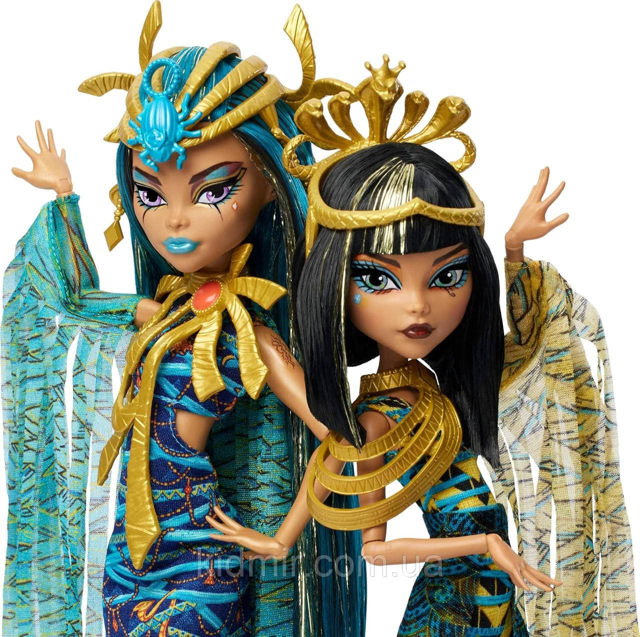 Монстер Хай Клео та Нефера де Ніл Набір ляльок Monster High Cleo and Nefera De Nile Mummy Majesties HXJ01