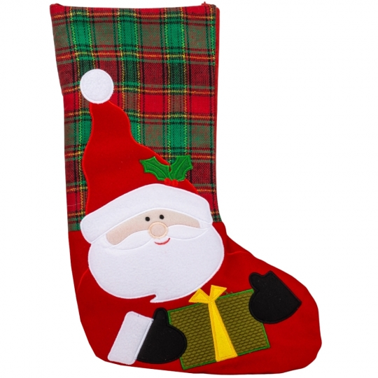 Носок новорічний 42 см 9147-007