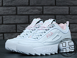 Жіночі кросівки Fila Disruptor II 2 Leather White/Pink