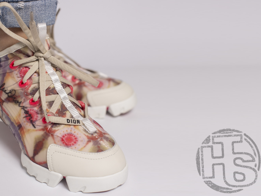 Жіночі кросівки Dior D-Connect Sneaker in Green Kaleidoscope Printed Neoprene KCK222KPR_S21H, фото 1