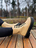 Жіночі черевики Dr. Martens Jadon Patent Beige Lacquer (с мехом) ALL02878 37, фото 4
