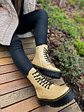 Жіночі черевики Dr. Martens Jadon Patent Beige Lacquer (с мехом) ALL02878 37, фото 5