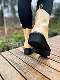 Жіночі черевики Dr. Martens Jadon Patent Beige Lacquer (с мехом) ALL02878 37, фото 9