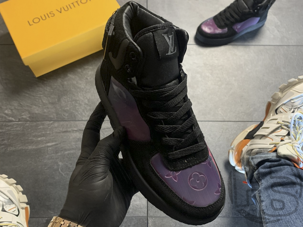 Жіночі кросівки Louis Vuitton Boombox Black Violet, фото 1