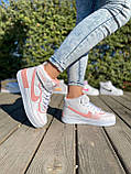 Жіночі кросівки Nike Air Force Shadow High White Pink (с мехом) ALL05029, фото 7