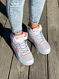 Жіночі кросівки Nike Air Force Shadow High White Pink (с мехом) ALL05029, фото 8