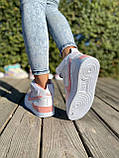 Жіночі кросівки Nike Air Force Shadow High White Pink (с мехом) ALL05029, фото 9