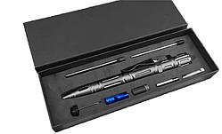 Ручка мультитул зі свистком і ліхтариком Solve багатофункціональна 8 в 1 Black KT6000002 solve