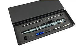 Ручка мультитул зі свистком і ліхтариком Solve багатофункціональна 8 в 1 Gray KT6000008 solve