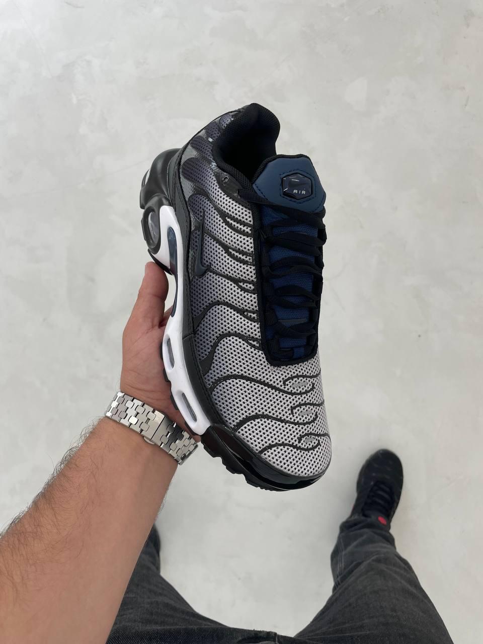 Кросівки чоловічі Nike Air Max TN Plus Black White Blue ALL16509, фото 1