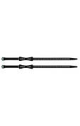 Набір стяжок Stretch-Loc 25 20mm x 625mm 2 Pack, Black від Sea to Summit (STS ATD2079-05060119)
