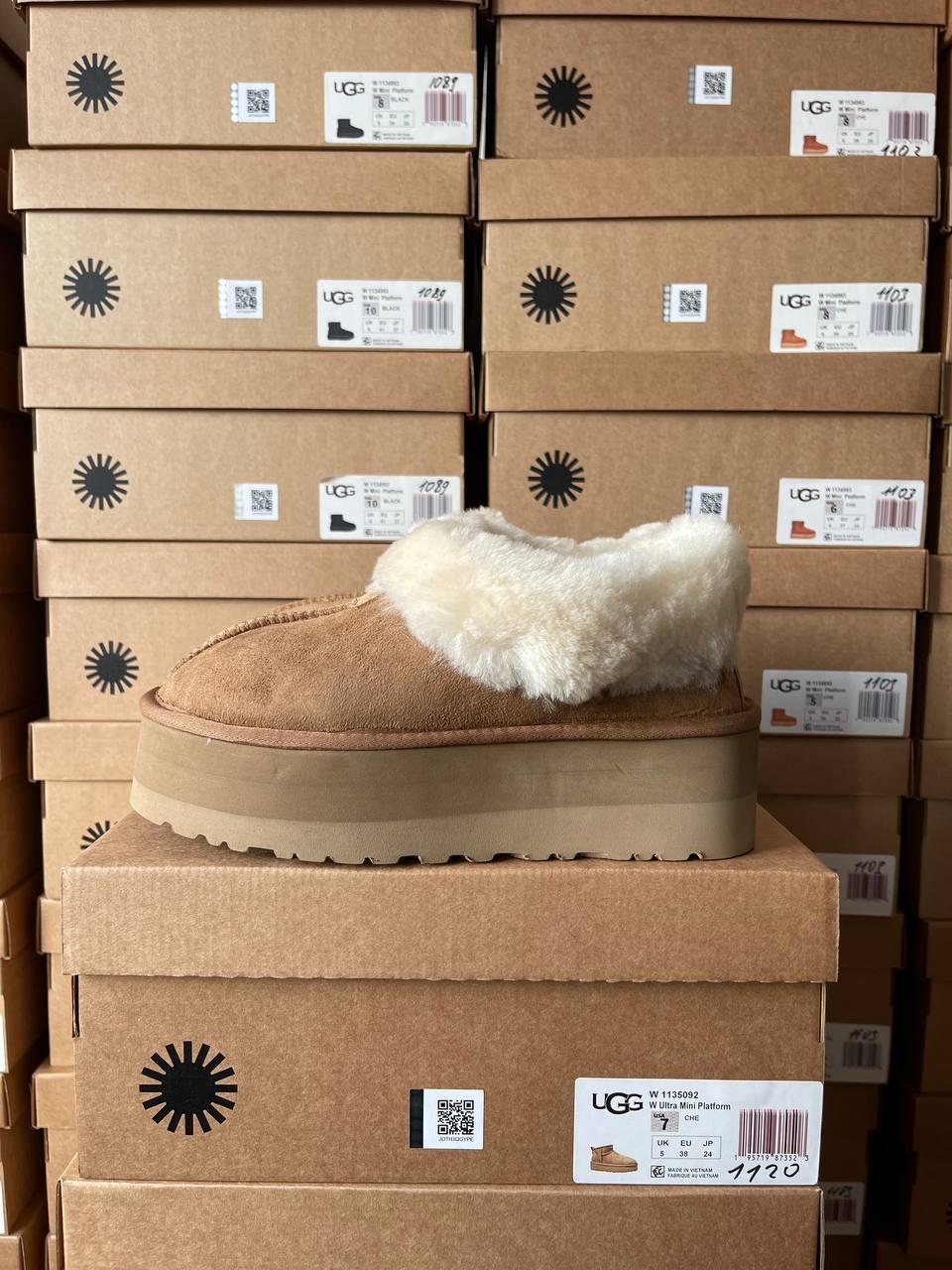 Жіночі угги UGG Coquette Platform Chestnut Brown ALL14156