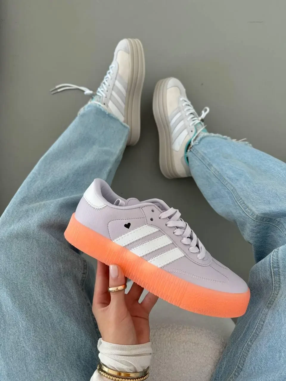 Кросівки жіночі Adidas Sambarose Valentine's Day EF4966, фото 1