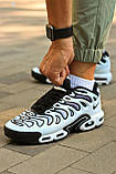 Кросівки чоловічі Nike Air Max Plus Drift White Black Metallic Silver FD4290-101, фото 7