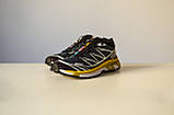 Кросівки чоловічі Salomon XT-6 Advanced Grey Black Yellow L41086400, фото 2