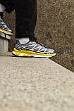 Кросівки чоловічі Salomon XT-6 Advanced Grey Black Yellow L41086400, фото 3