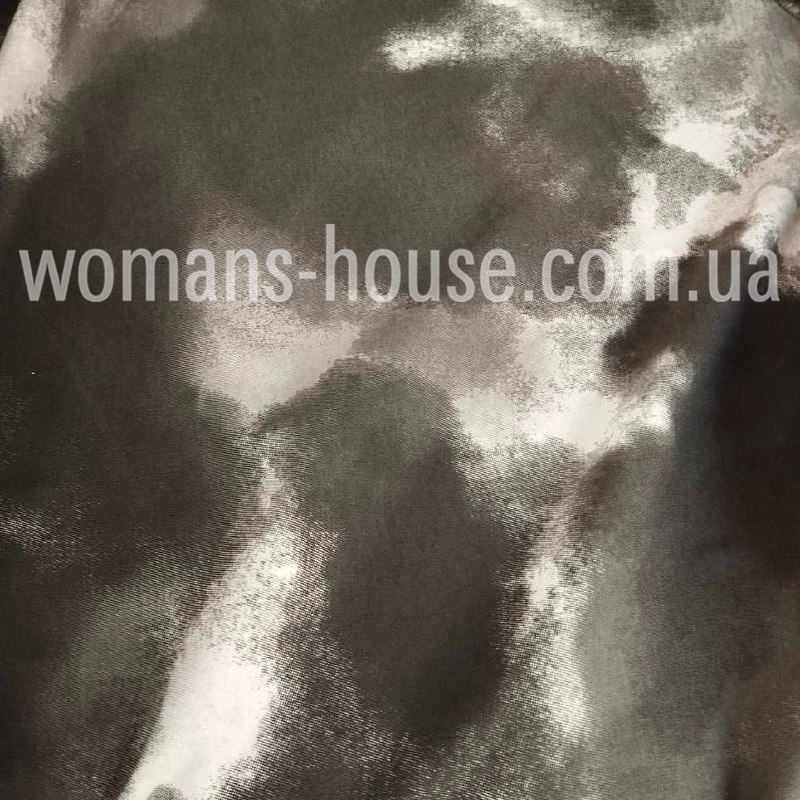 Тканина Двонитка без начосу бавовняна принт Тай Дай Чорний, фото 1