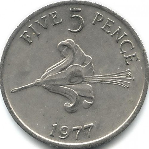 Гернсі 5 пенсів, 1977-1982 №2117, фото 1