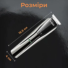 Машинка для стрижки VGR V-029 акумуляторна срібло, фото 3