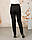 Жіночі штани утеплені укорочені чорні, фото 7