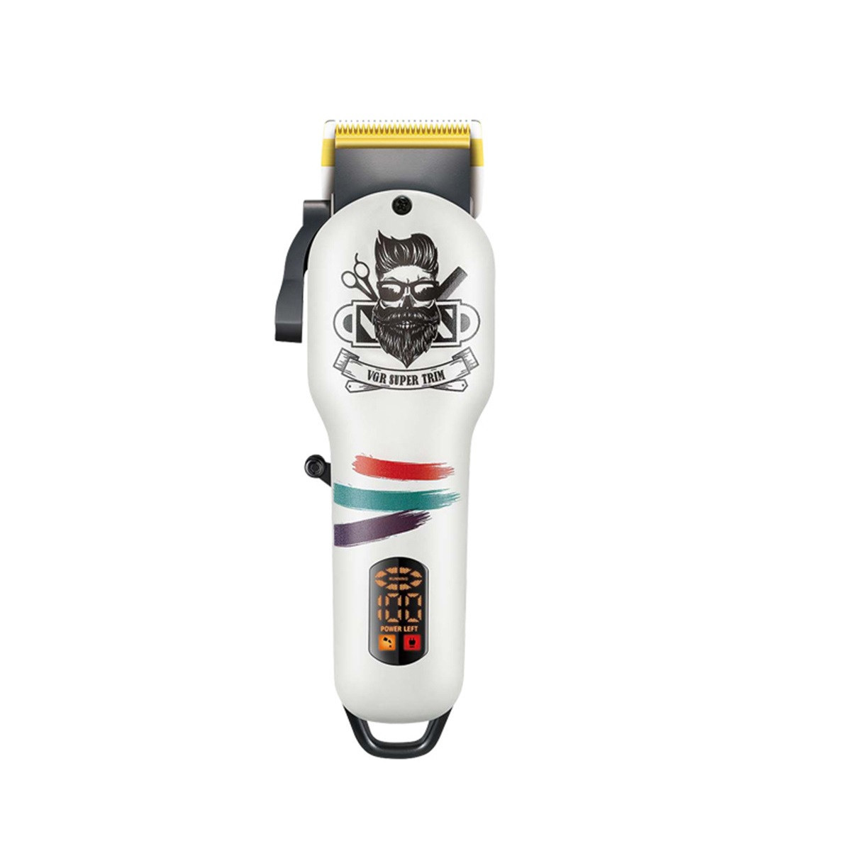 Тример для бороди і волосся VGRHP-V-699B акумуляторний USB зарядка білий