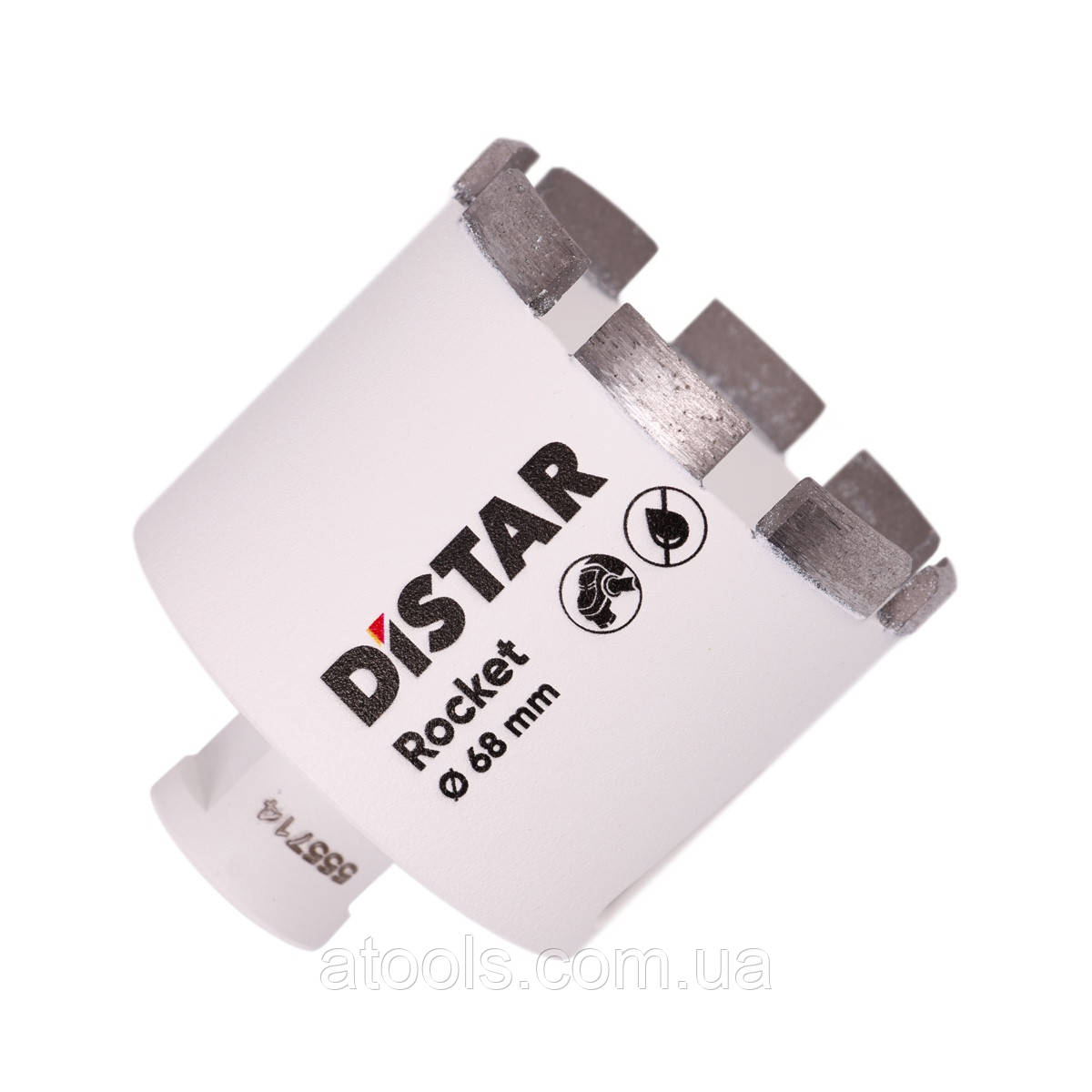 Коронка на КШМ по керамограніту (граніту) Distar 68x45-8xM14 Rocket